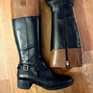 Franco Sarto Knee High Zip on Boots - Womens Size 8